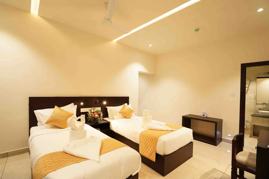 Deluxe Non-AC Room with twin beds